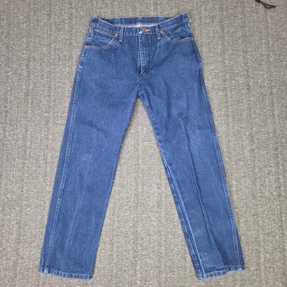 Wrangler 13MWZ Jeans Mens 32x30 Blue Classic Cowboy Cut Denim Western Cowboy